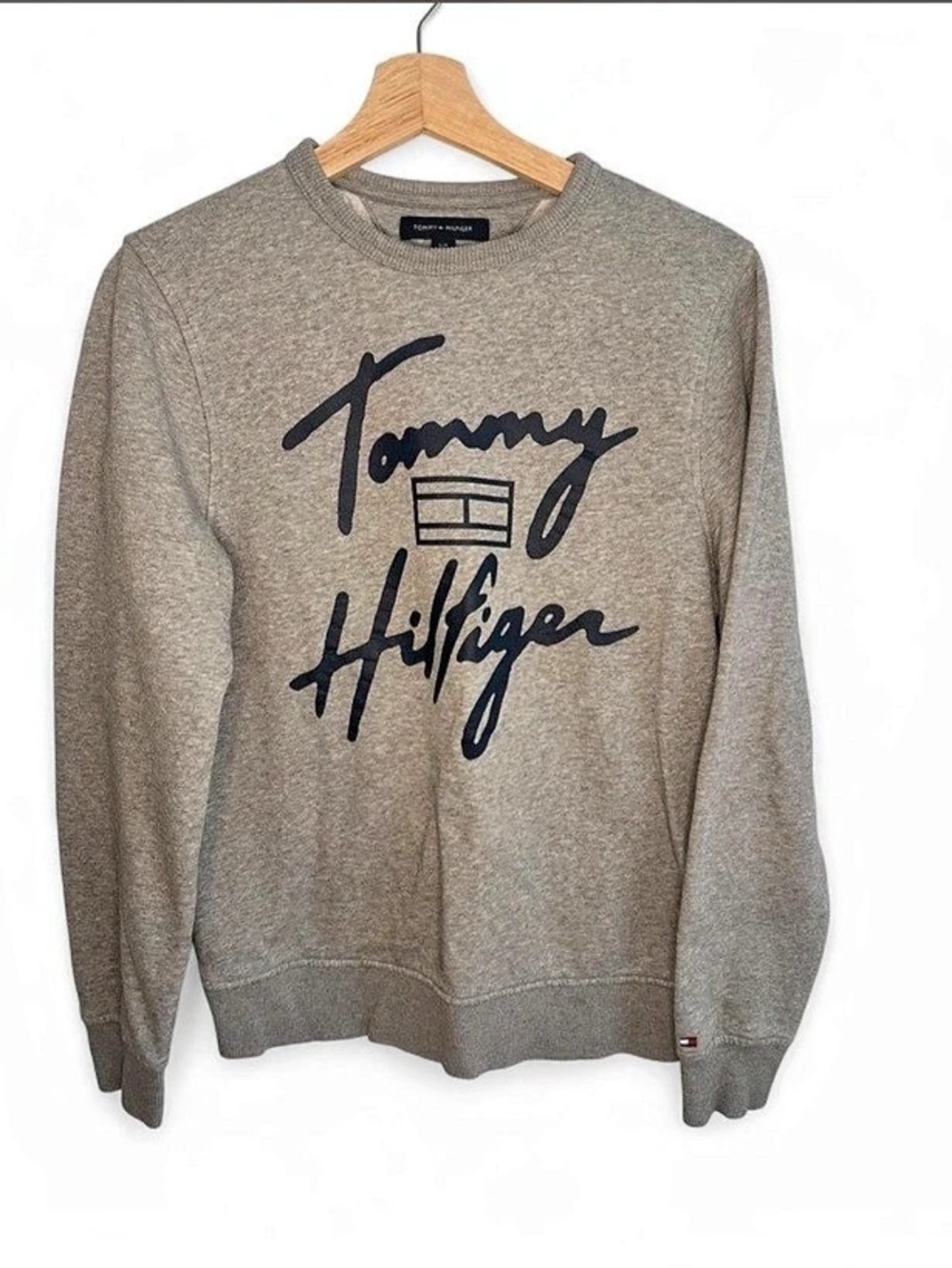 Tommy Hilfiger Gray Logo Sweatshirt Size Small